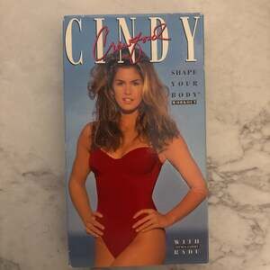 Cindy Crawford Shape Your Body Workout VHS Tape 1992